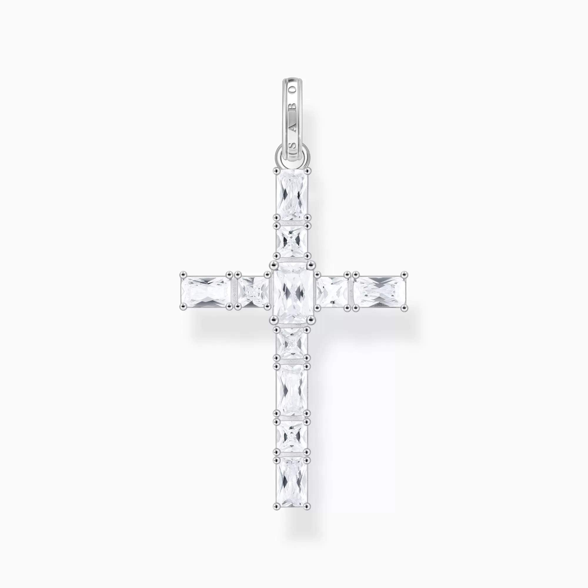 Clearance Colgante cruz de plata con circonita blanca Mujer Colgantes | Plata 925