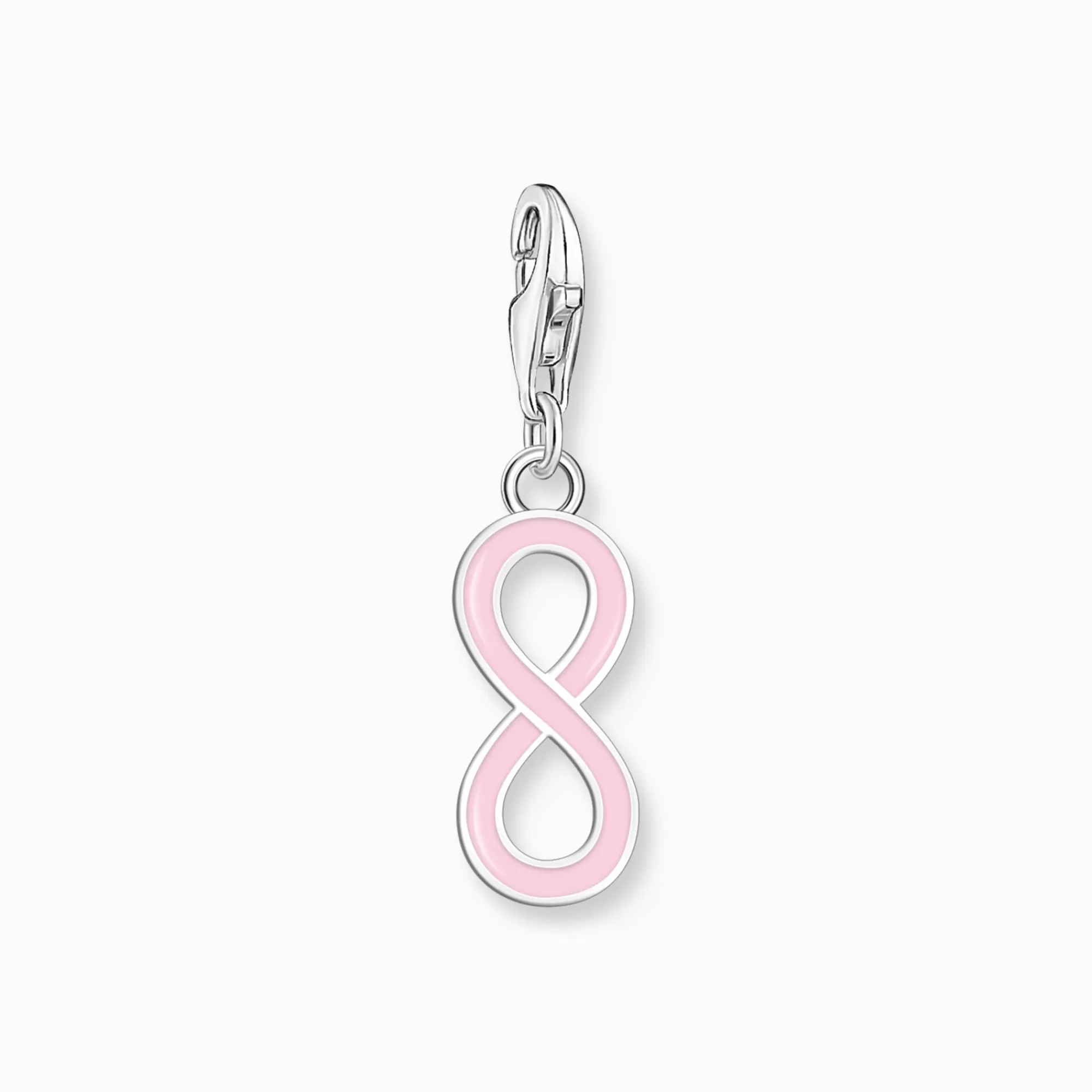 Hot Member Colgante Charm de símbolo del infinito rosa, plata Mujer Charms | Charms