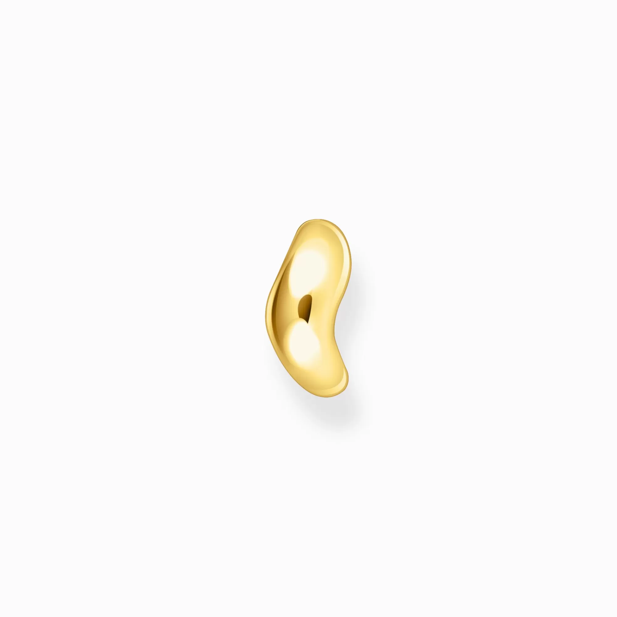 Flash Sale Orejera chapada en oro con forma orgánica Mujer Ear Cuffs | Baño De Oro De 18 Quilates - Plata 925