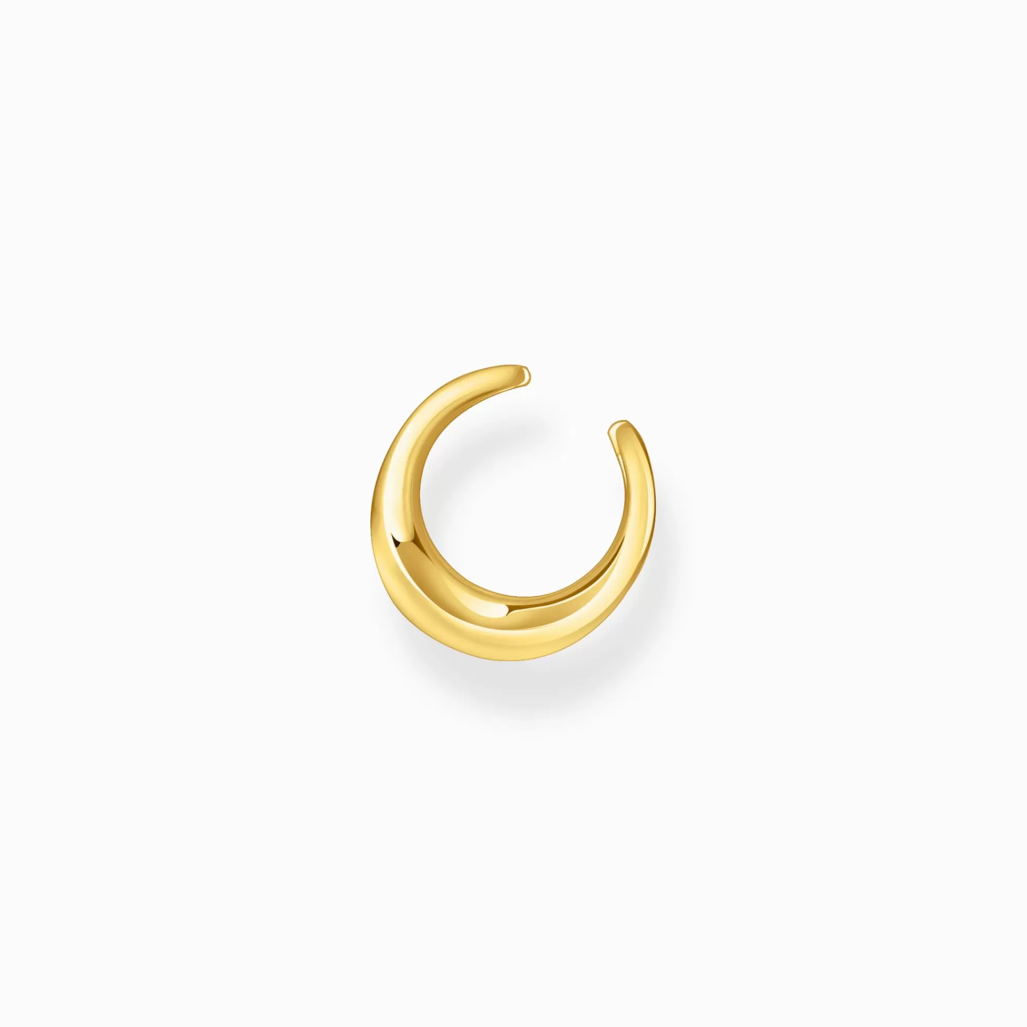 Flash Sale Orejera chapada en oro con forma orgánica Mujer Ear Cuffs | Baño De Oro De 18 Quilates - Plata 925