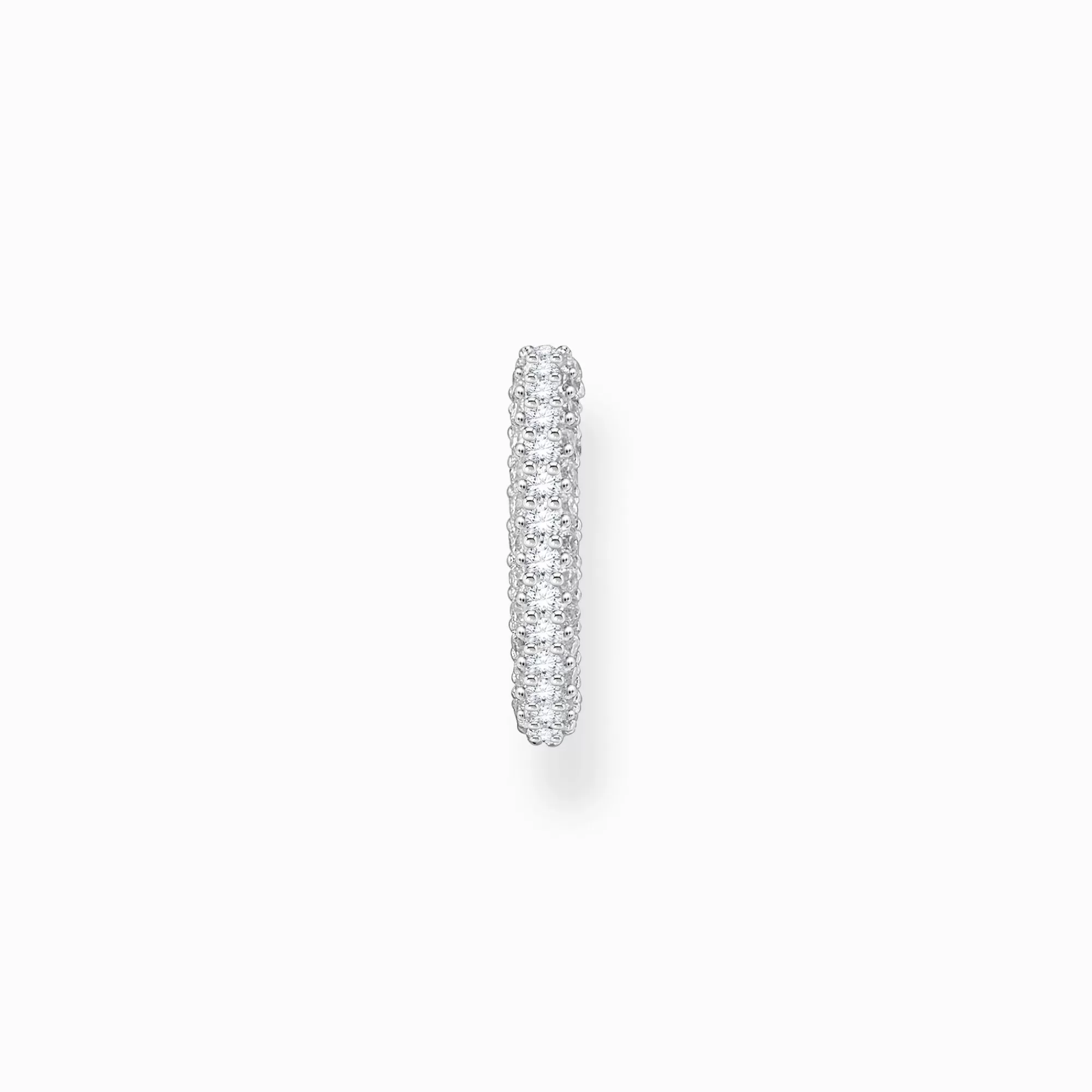 Best Sale Pendiente de plata con circonita blanca Mujer Ear Cuffs | Plata 925