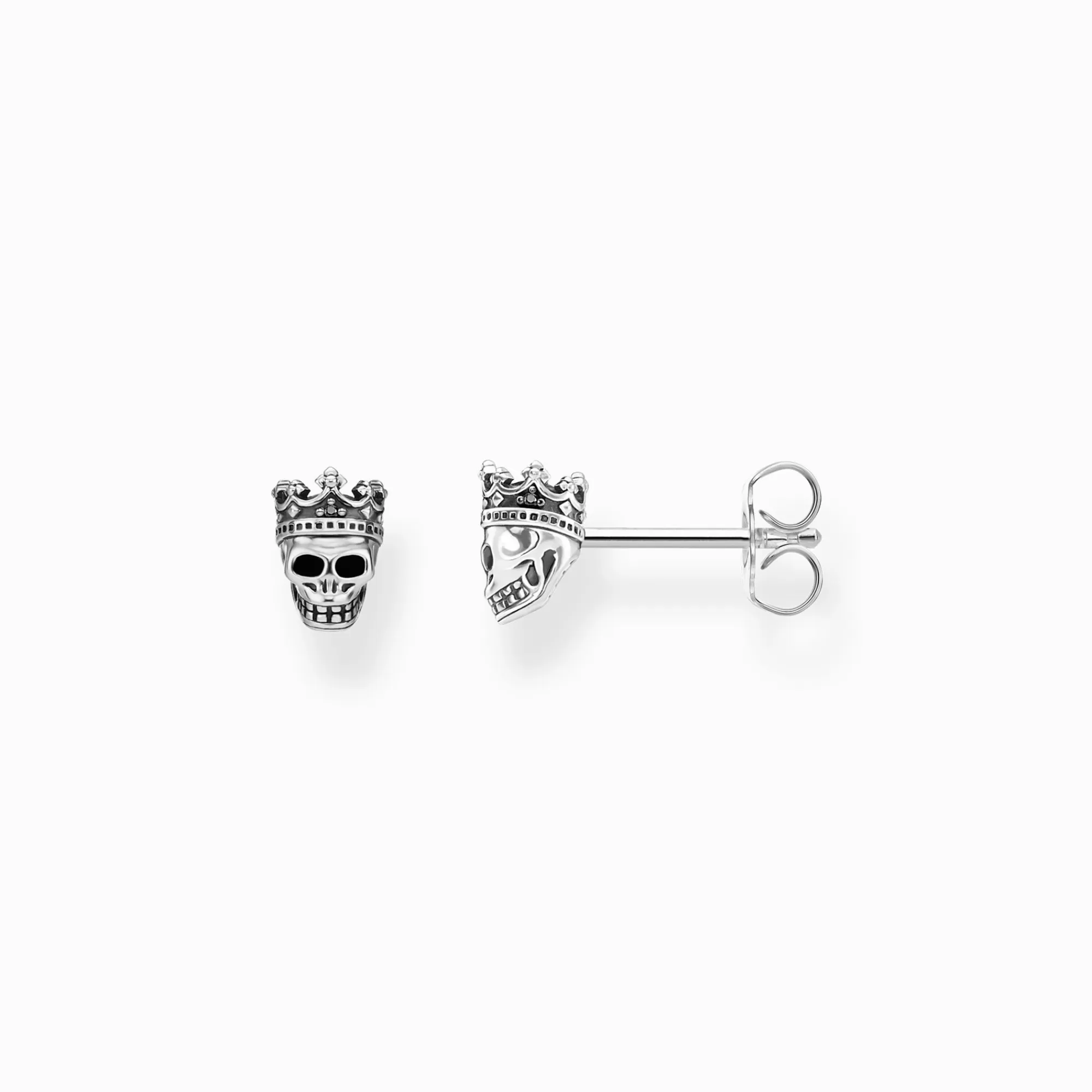 Cheap Pendientes calavera de rey Mujer Pendientes De Botón | Pendientes De Botón & Aros