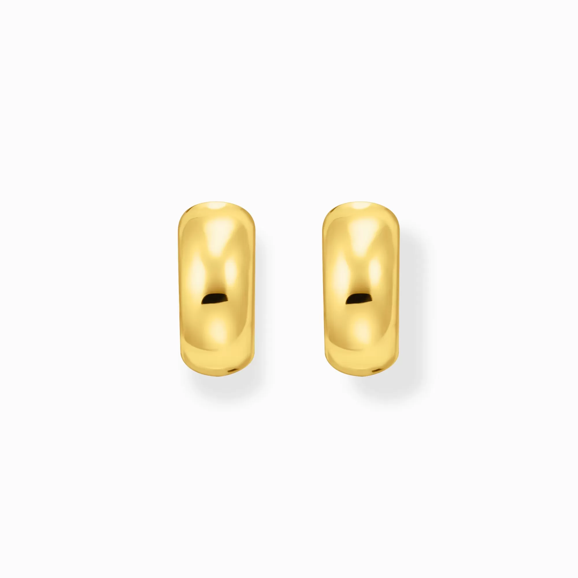 Sale Pendientes de aro chapados en oro con diseño grueso Mujer Aros