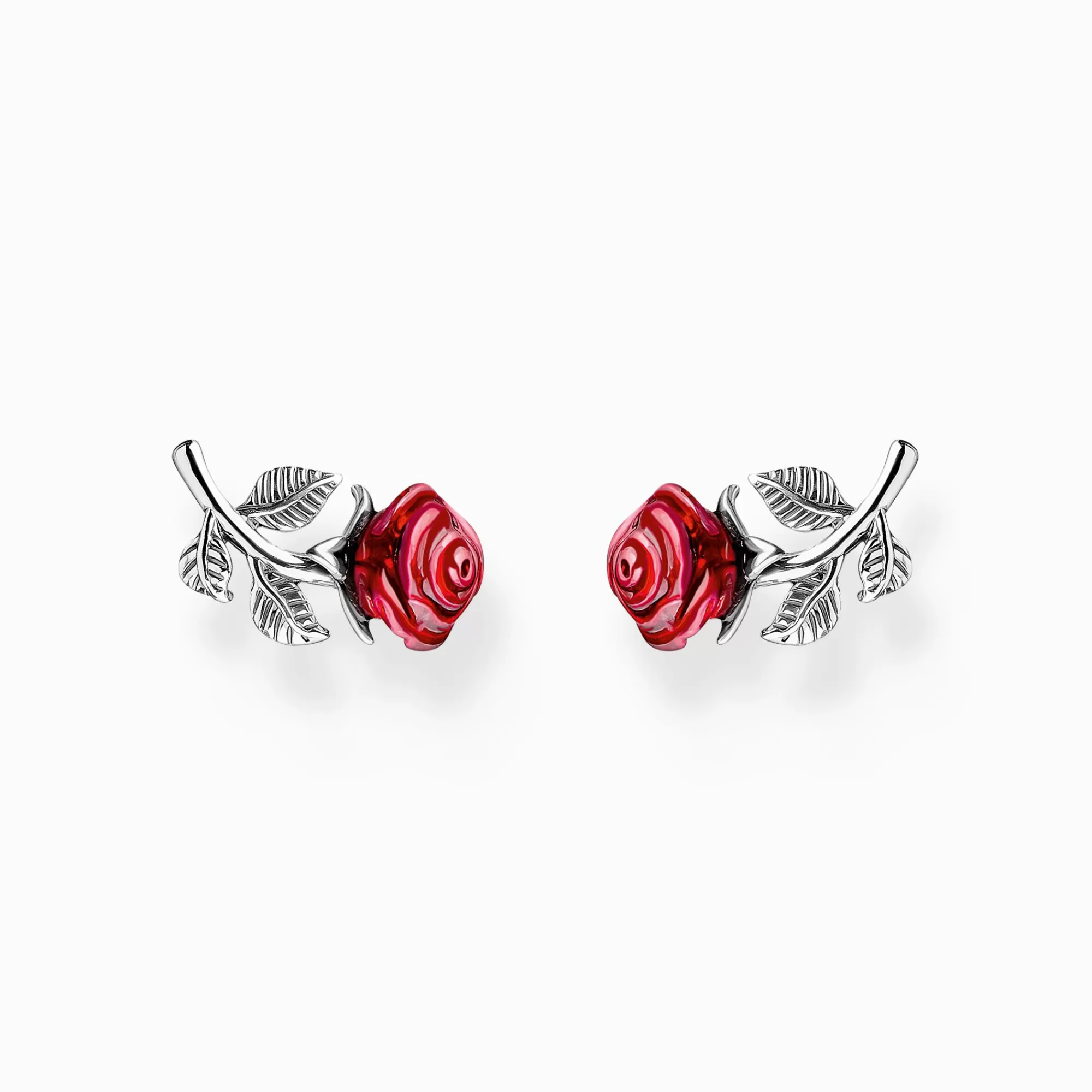 Best Pendientes Rosa Roses Romance plata Mujer Pendientes De Botón | Plata 925