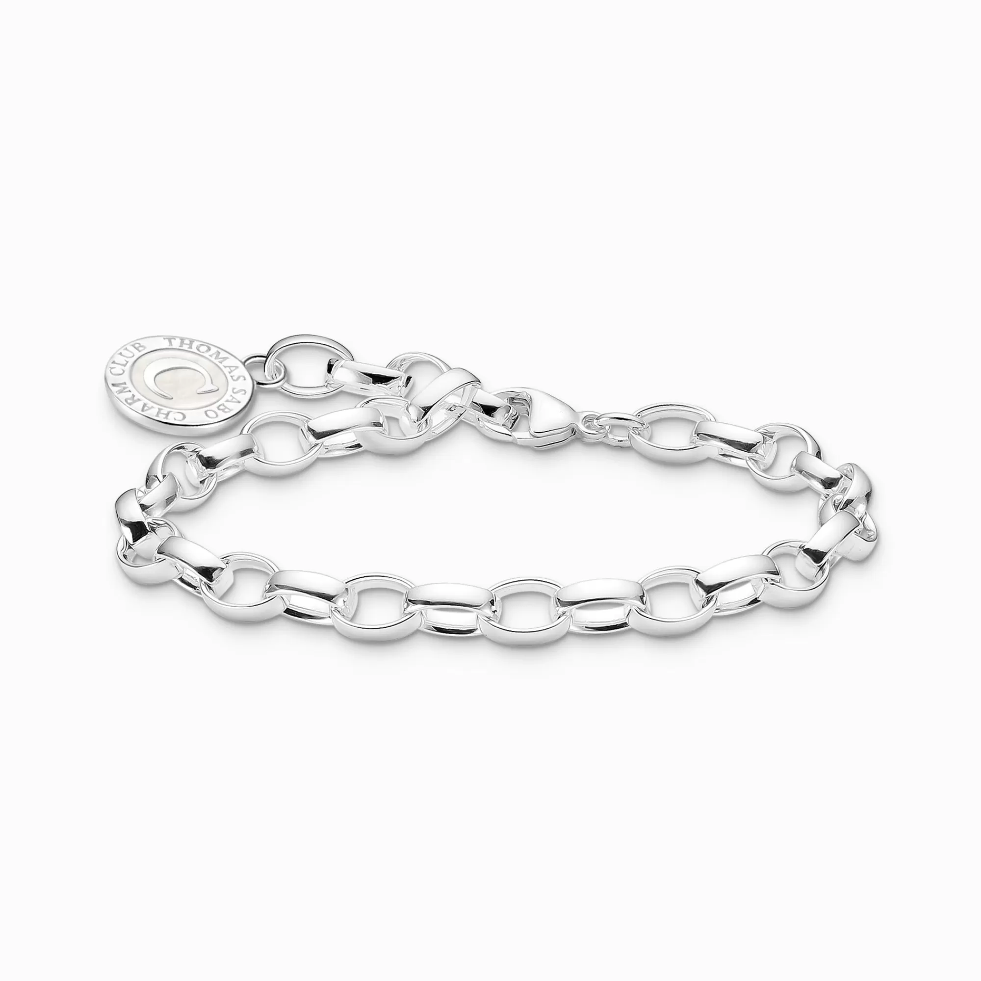 Flash Sale Pulsera Charm con blanco Coin plata Mujer Charm Pulseras | Charm Pulseras