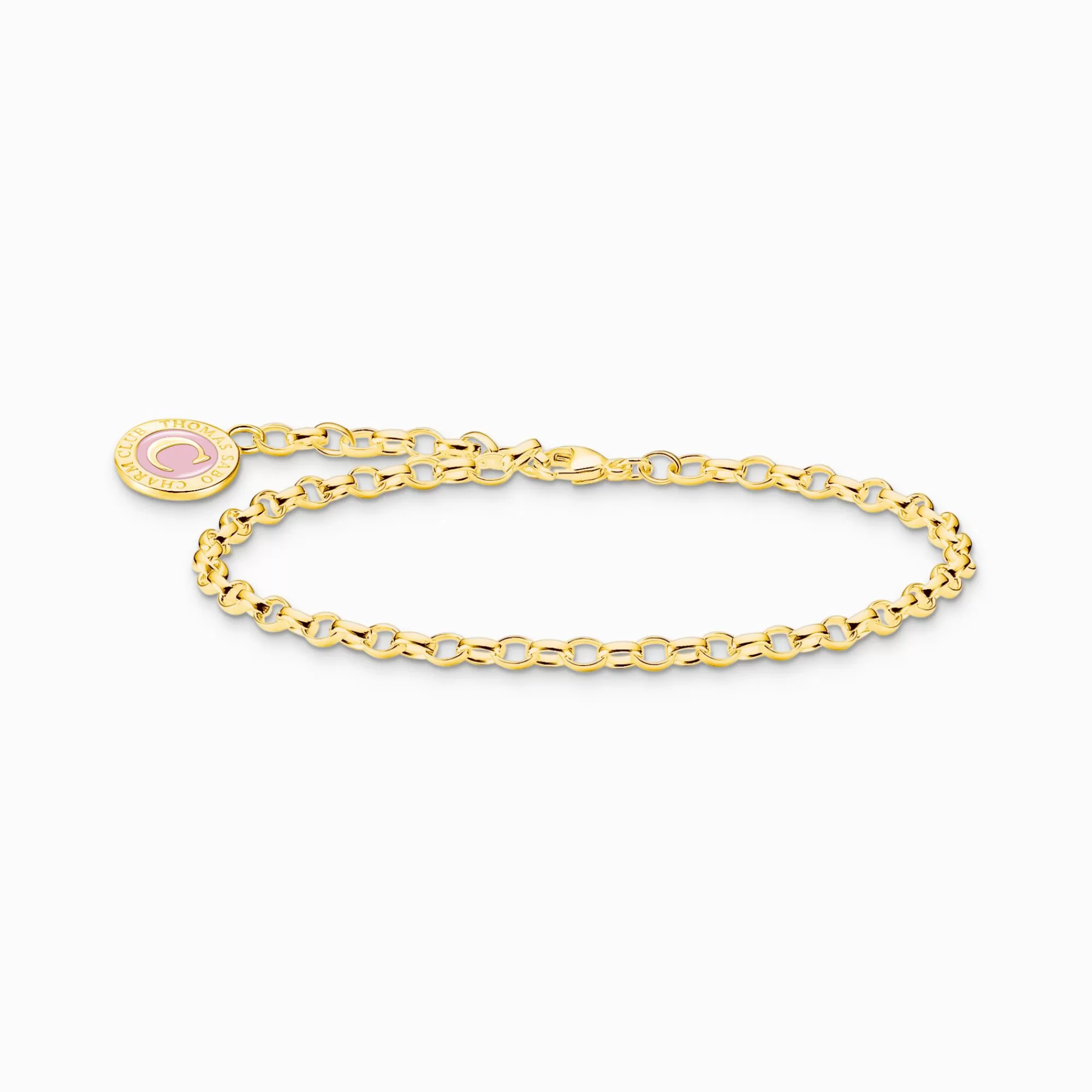 Store Pulsera Charm con rosa Coin chapado en oro Mujer Charm Pulseras | Charm Pulseras