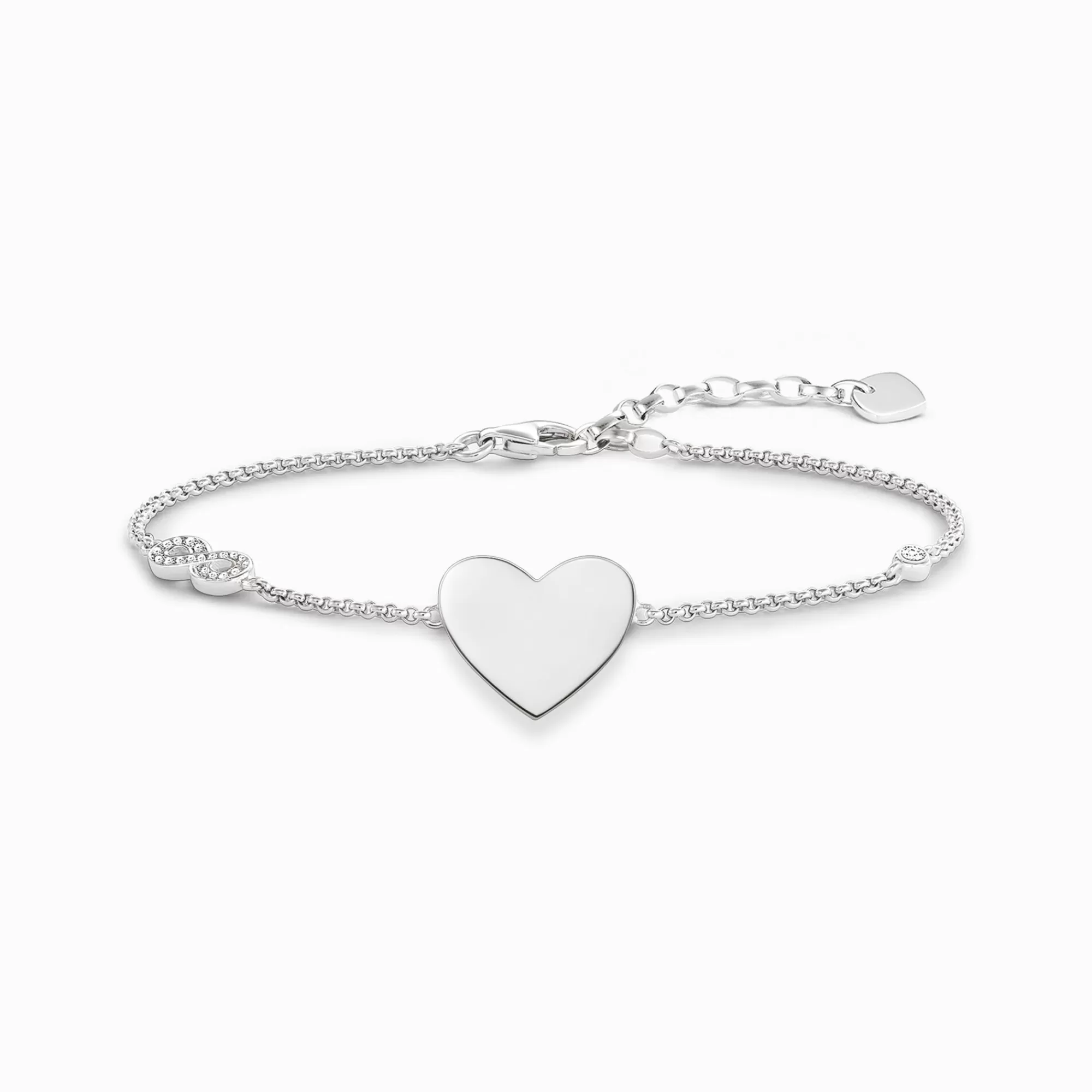 Flash Sale Pulsera corazón e infinito Mujer Pulseras | Plata 925