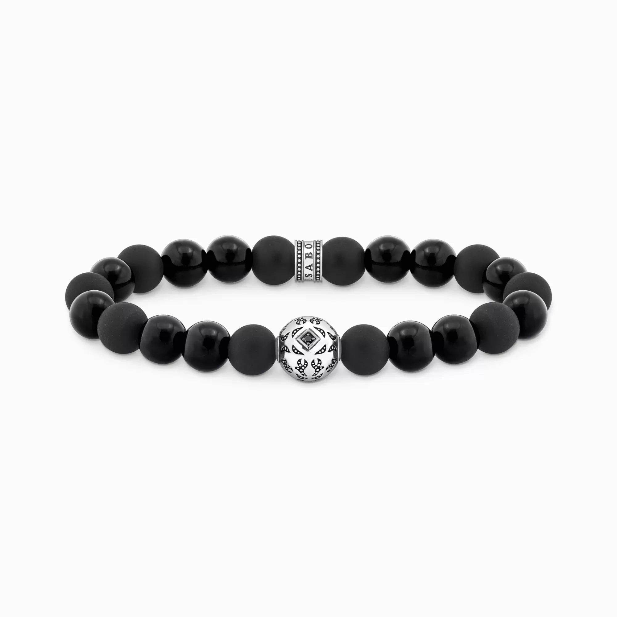 Best Pulsera de cuentas de obsidiana y plata ennegrecida Mujer Pulseras | Pulseras