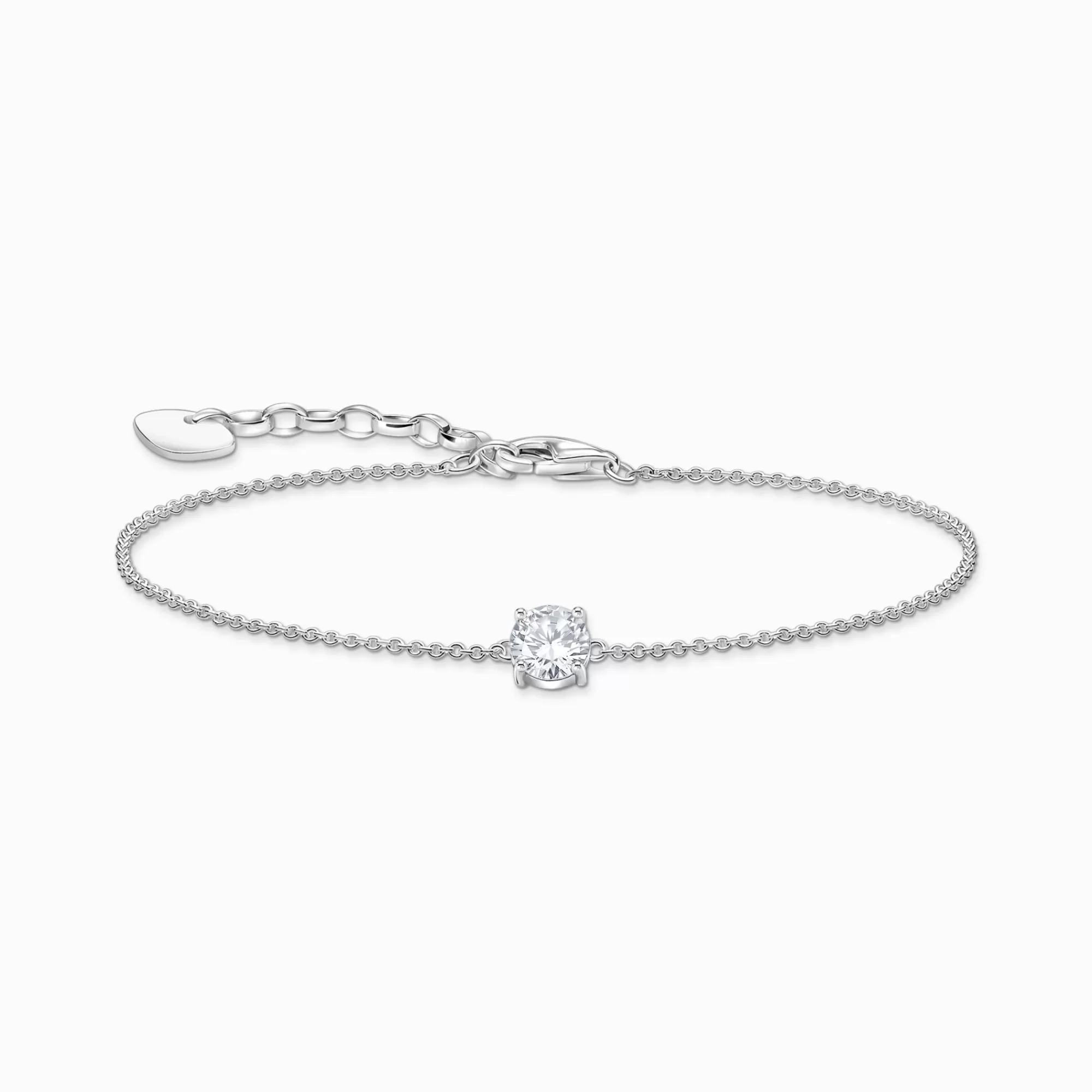 Sale Pulsera de plata con colgante de circonita blanca Mujer Pulseras | Plata 925