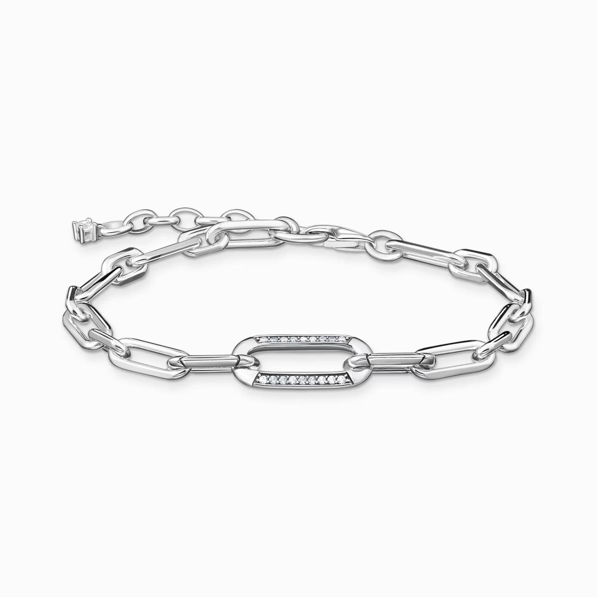 Discount Pulsera enlaces de plata Mujer Pulseras