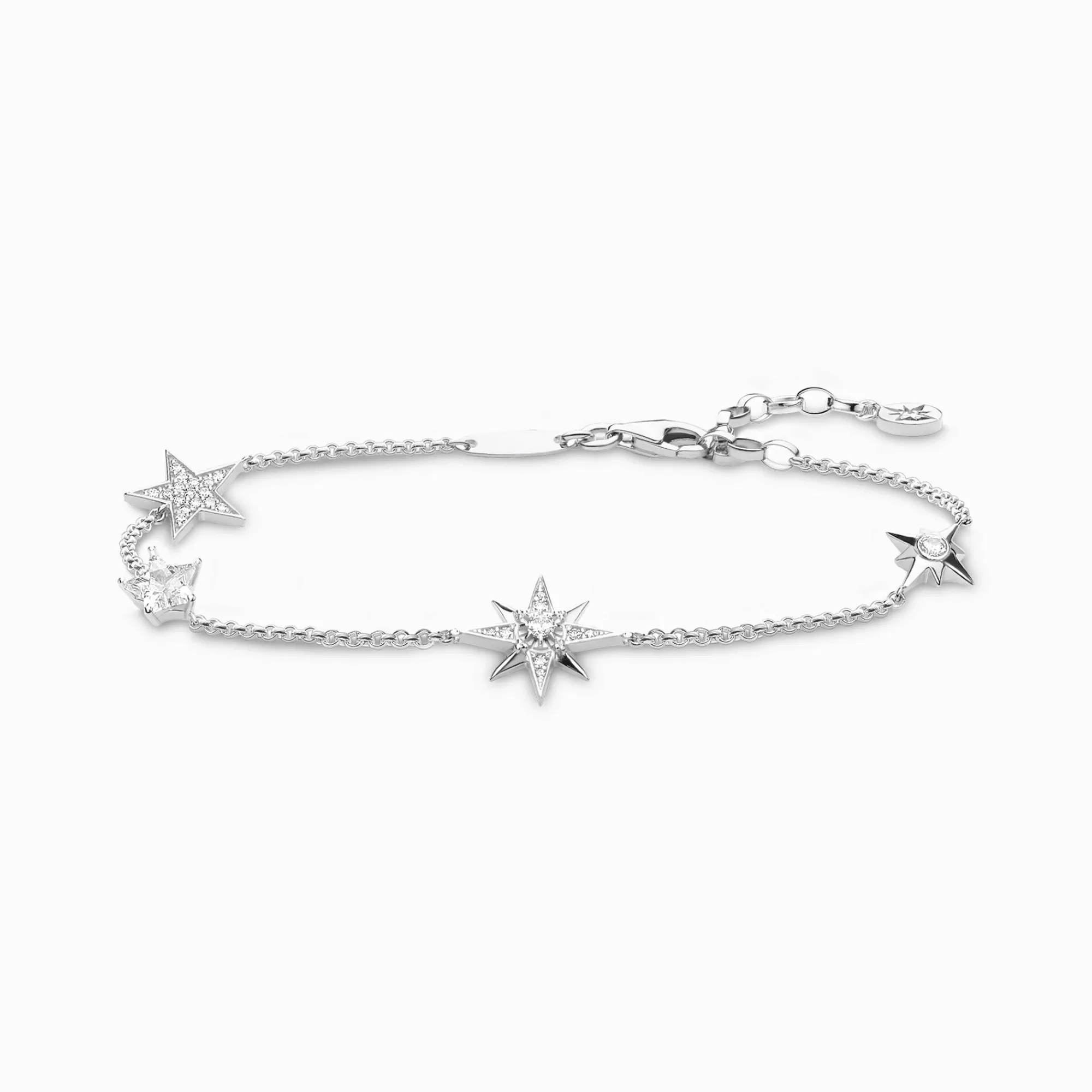 Discount Pulsera estrellas plata Mujer Pulseras