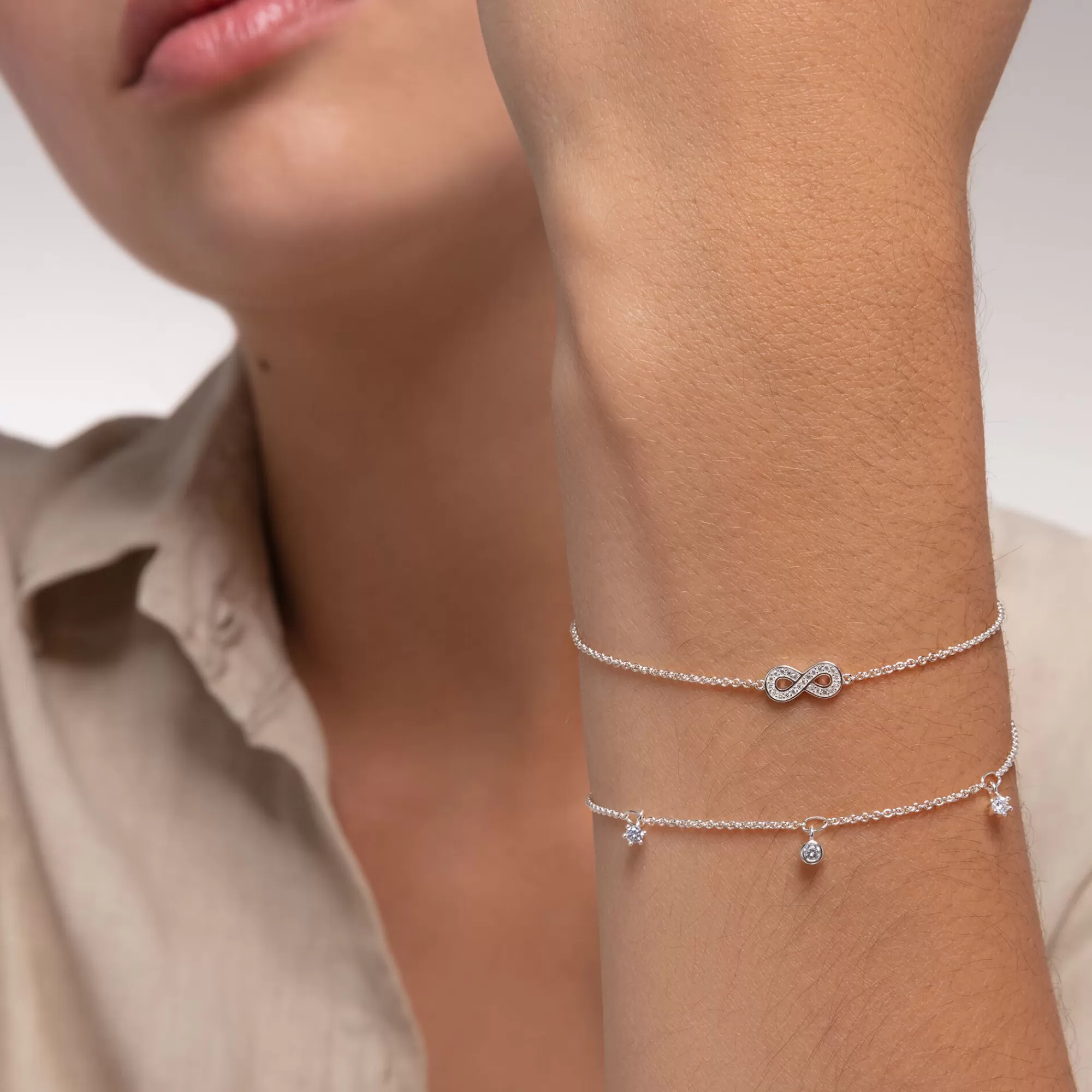 Flash Sale Pulsera infinito plata Mujer Pulseras