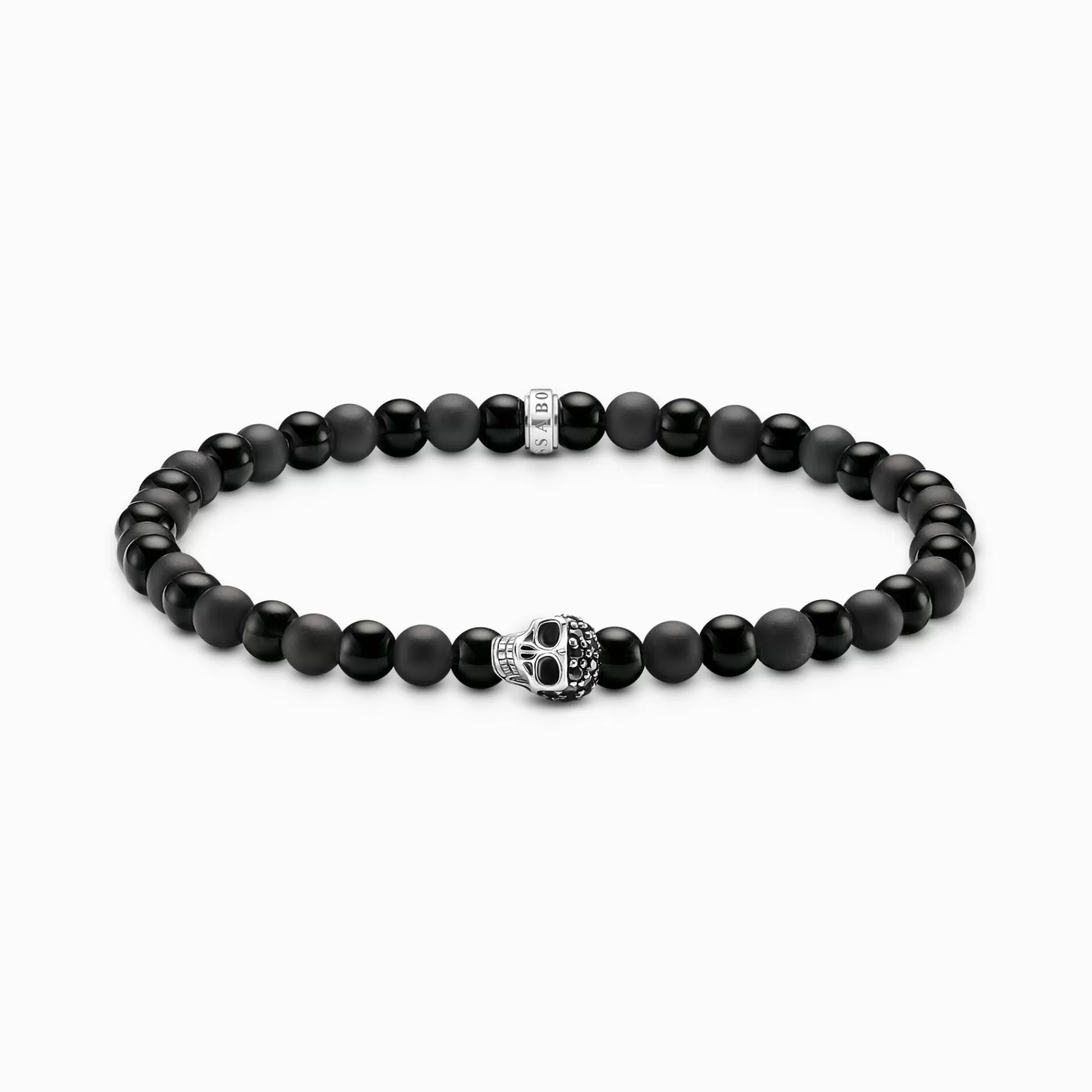 Cheap Pulsera talismán calavera con obsidiana Mujer Pulseras | Pulseras