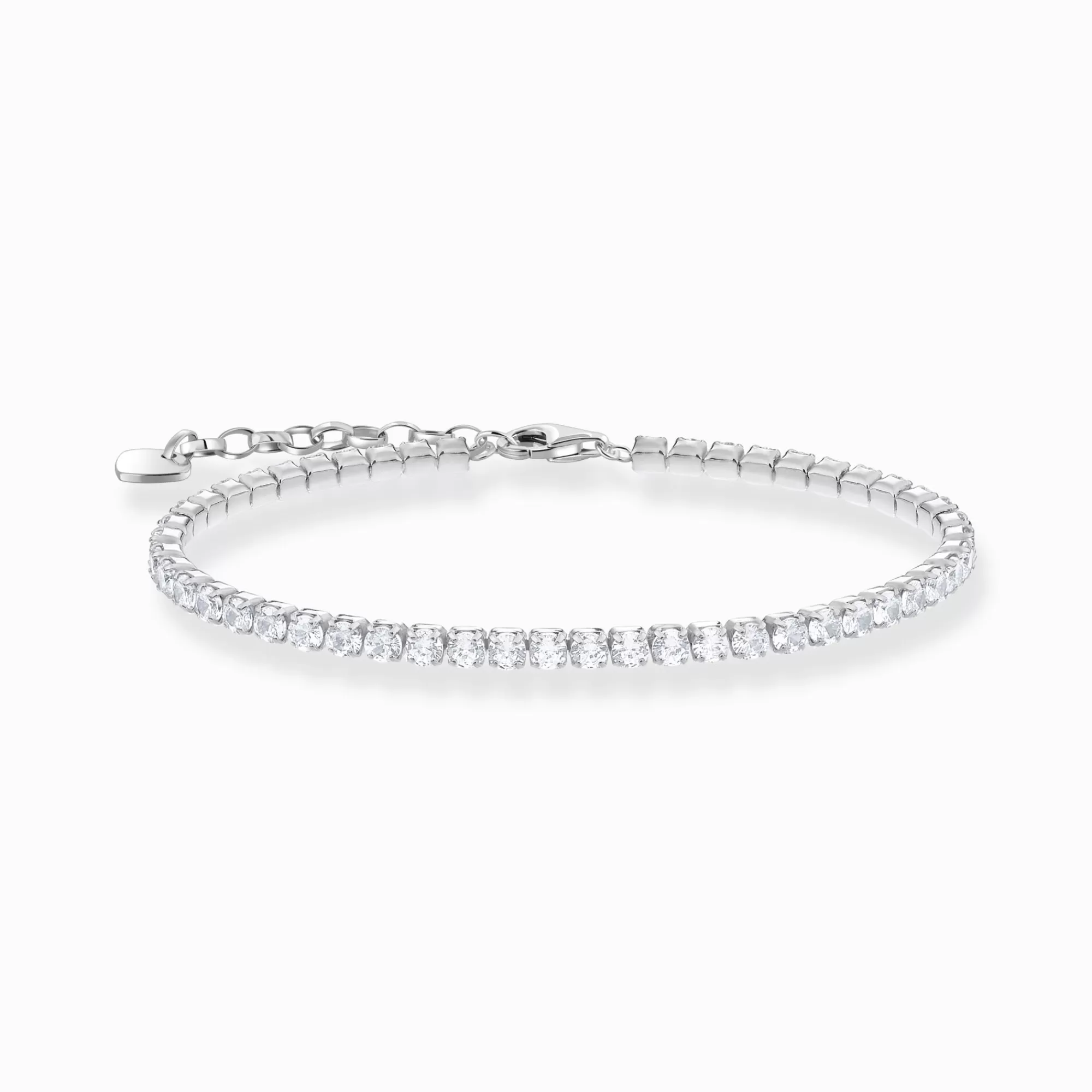 Online Pulsera tenis de plata con circonita blanca Mujer Pulseras | Plata 925