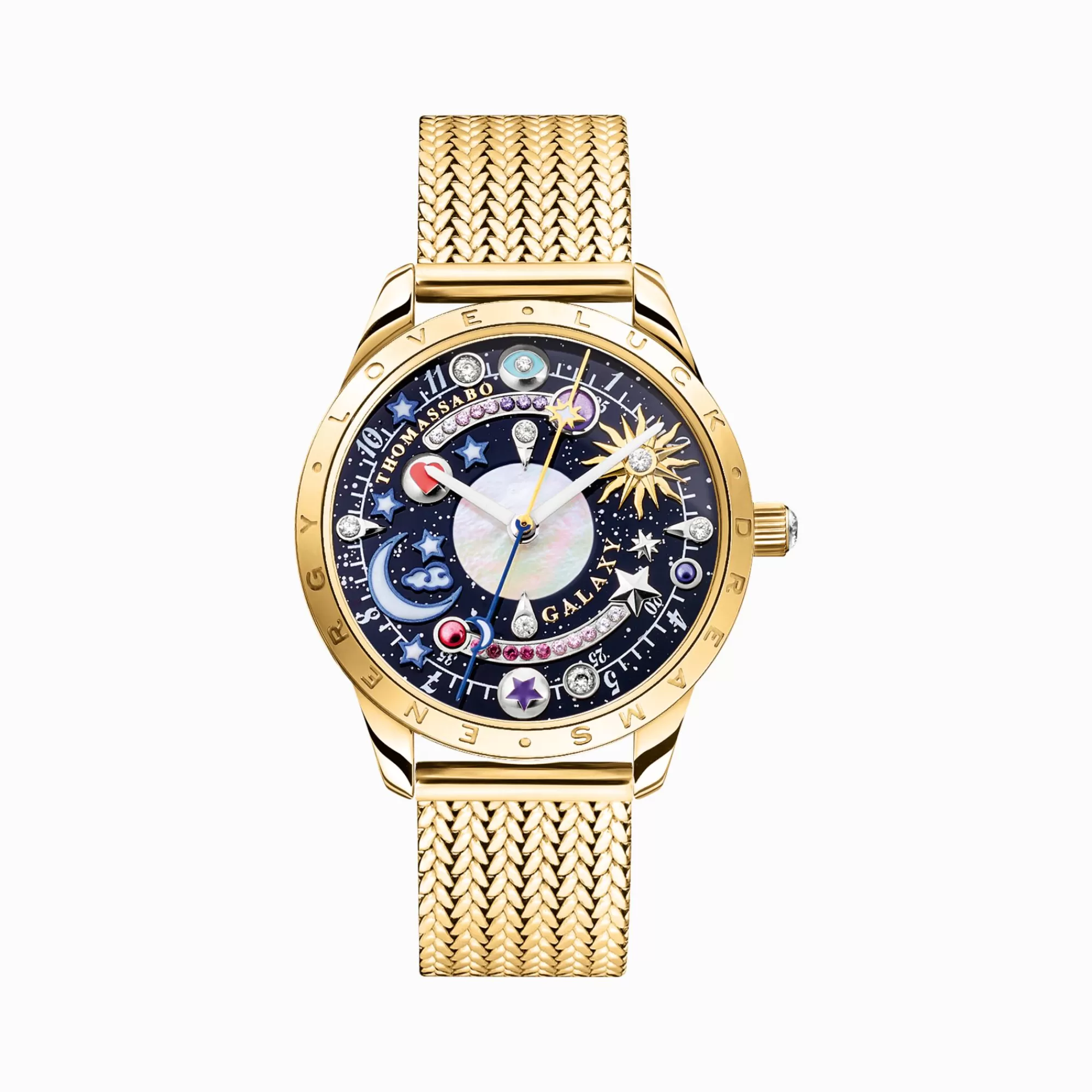 Hot Reloj Cosmic Amulet con esfera en tono oro amarillo azul oscuro Mujer Relojes | Relojes Para Mujer