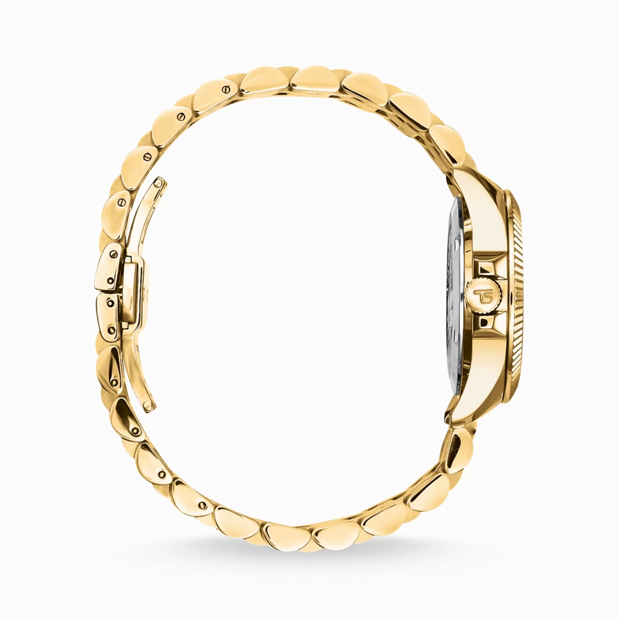 Fashion Reloj de mujer Divine Rainbow de color dorado con piedras de colores Mujer Relojes | Relojes Para Mujer