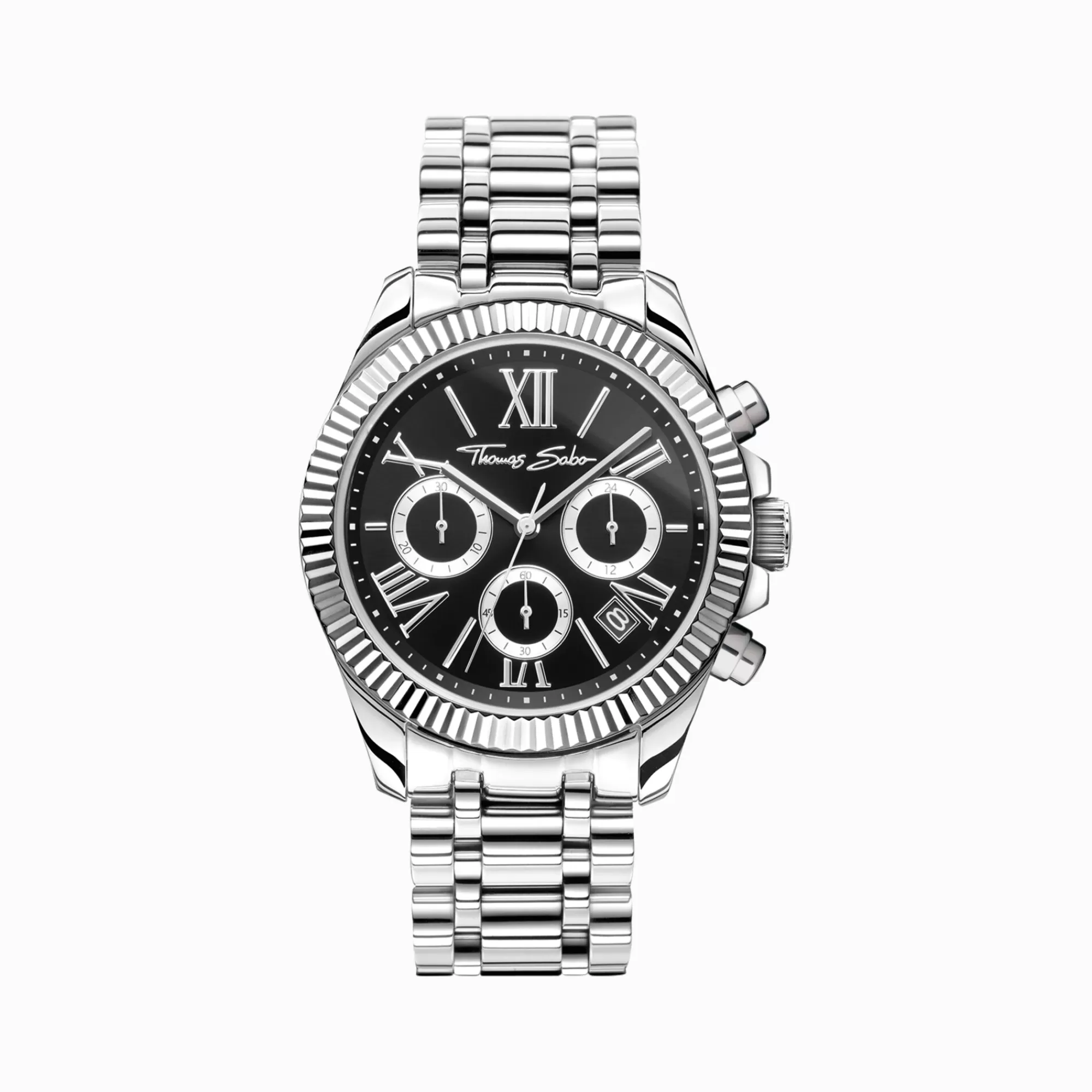 Store Reloj Divine Chrono de color plateado con esfera negra Mujer Relojes | Relojes Para Mujer