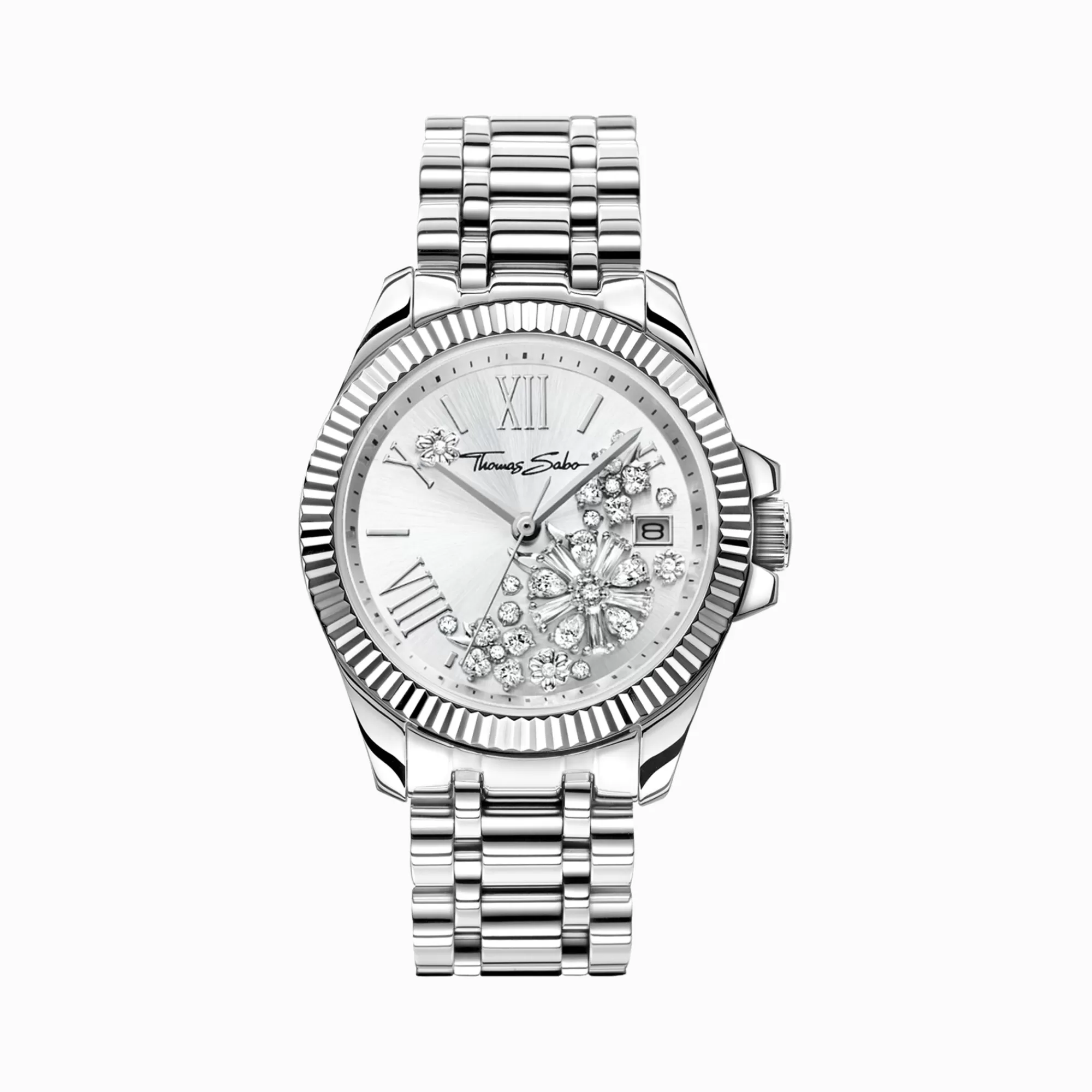 Best Sale Reloj para señora flores de piedras blancas Mujer Relojes | Relojes Para Mujer