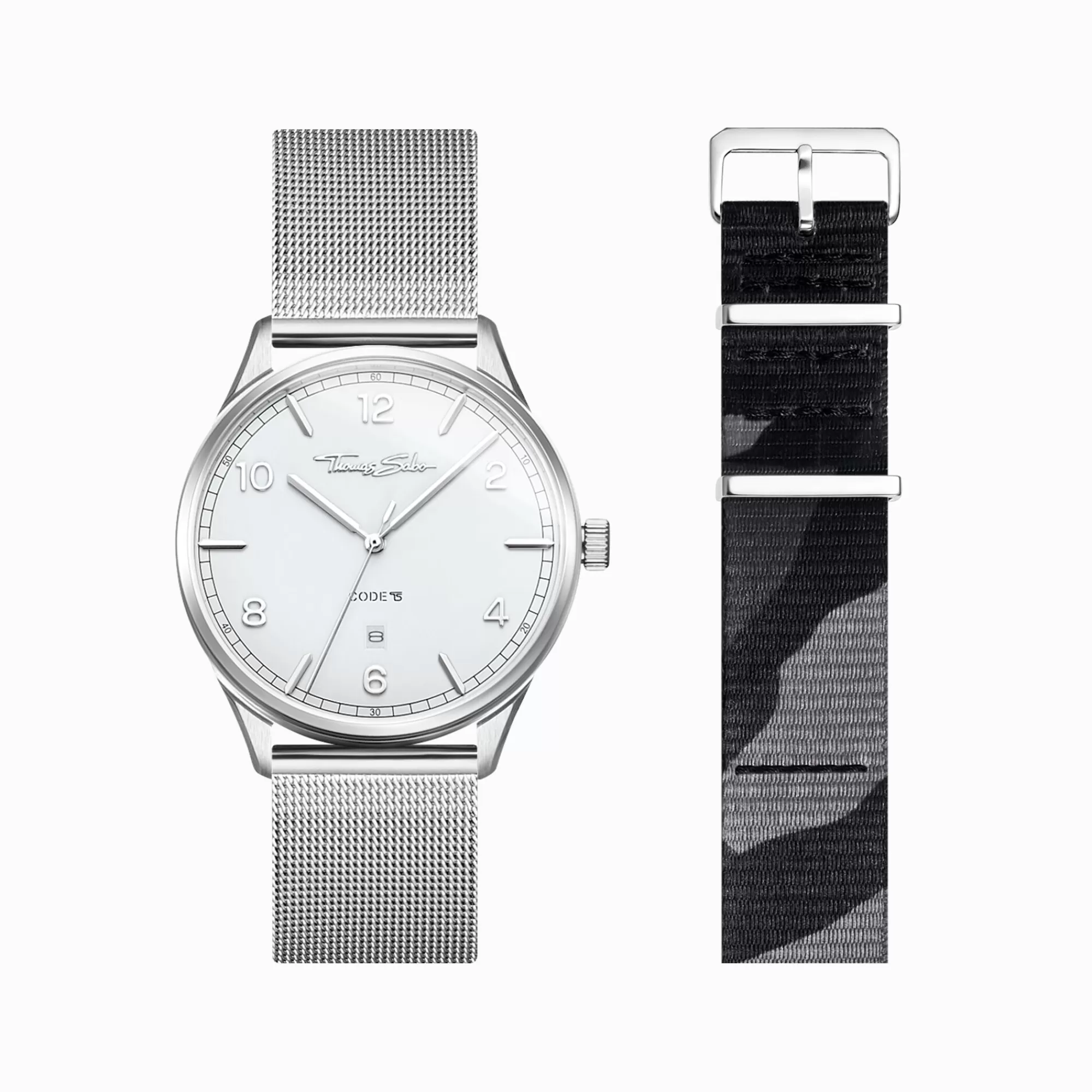 Cheap Set Code TS reloj blanco & correa camuflaje Mujer Relojes | Relojes Para Mujer