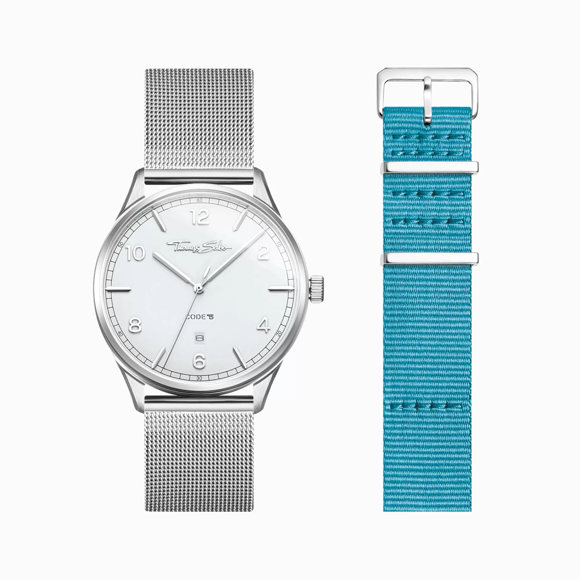 New Set Code TS reloj blanco & correa turquesa Mujer Relojes | Relojes Para Mujer